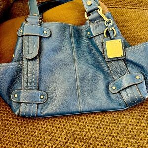 Blue Tignanello purse. Slightly used